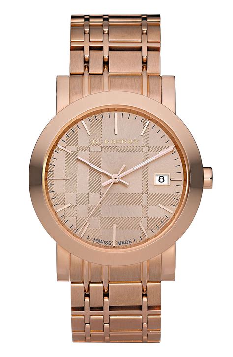 nordstrom burberry rose gold watch|rose gold luxury watches.